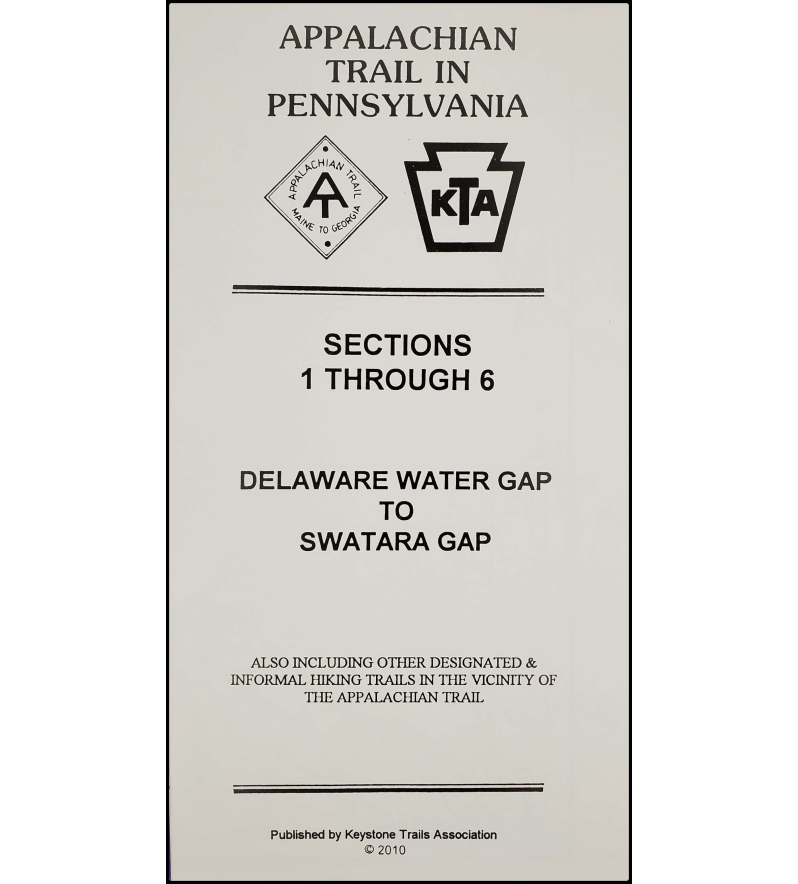 Product Description: Delaware Water Gap to Swatara Gap. All maps show route of AT with elevation profiles, side trails, and other general information. Published by Keystone Trails Association, (2010); multi-colored, on heavyweight stock; folded 4" x 8".</br> Appalachian Trail PA Sec 1-6 Map
