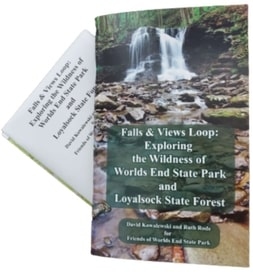 Product Description: Included is a 70-page guide book and three maps – all in full color. The first 18 pages provide general reference information concerning the park and forest – followed by</br>over 50 pages of detailed turn-by-turn directions highlighting waterfalls, views, geological features, trail registers, water sources, and alternate routes. Local history is also highlighted – learn about the history of coal mining, railroading and the Civilian Conservation Corps here in Sullivan County among many other things.</br> Falls & Views Loop Guide Book