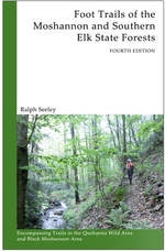 Product Description: This book contains descriptive trail guidance for the Quehanna Trail and the Allegheny Front Trail. It also describes the many other trails found in the Quehanna Wild Area, as well as the trails located in the Moshannon and southern Elk State Forests. In addition to details regarding the physical aspects of the trails, you'll also find plenty of extra information contained here. Historical insight and fellow hikers' stories add to the enjoyment and discovery of the trails in the Quehanna and Black Moshannon areas. 4th edition (2014); 132 pages; black and white photos; 5.5" x 8.3".</br> Foot Trails of the Moshannon and Elk State Forests